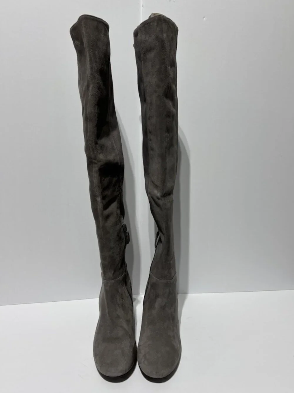 Cole Haan Women’s Elnora Gray Suede Over The Knee Boots, Size 7 M